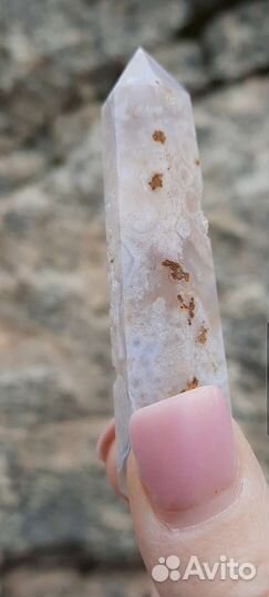 Агат Цветочный Сакура Кристалл