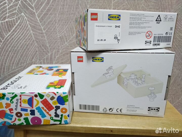 Контейнеры IKEA Bygglek +набор Lego 40357