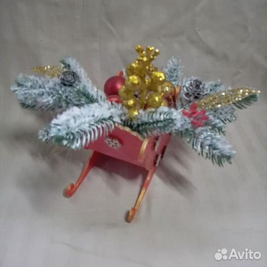 Новогодняя композиция ручная работа