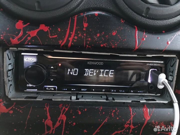 Магнитола kenwood kmm304y