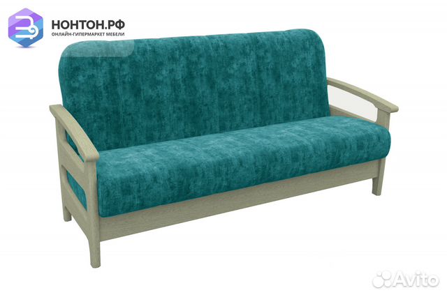 Диван книжка Омега бирюзовый / бук