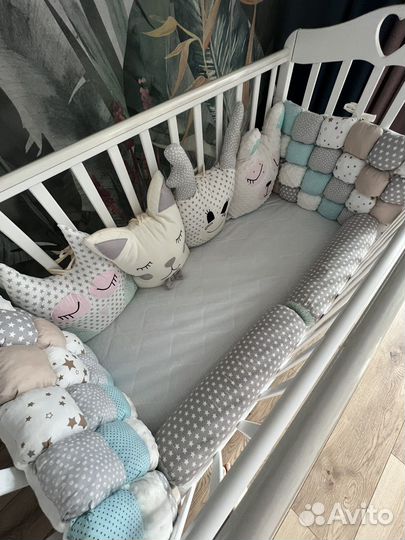 Бортики в детскую кроватку