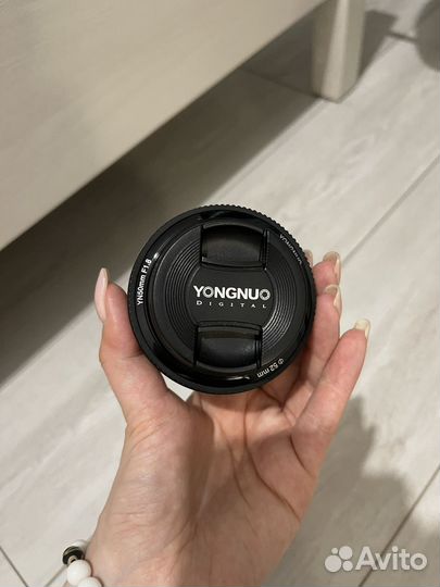 Объектив yongnuo 50mm f1 8 canon