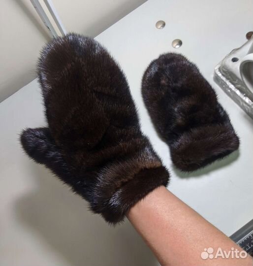 Варежки из норки