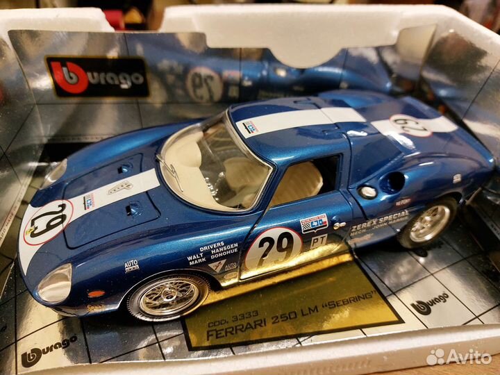 Коллекционная модель Ferrari 250 Sebring LM 1:18