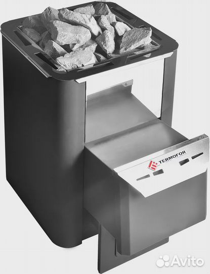 Печь На Дровах Термофор Колибри 9 М антрацит Термо