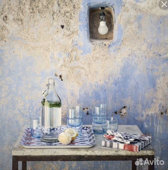 Бутылка стеклянная икеа