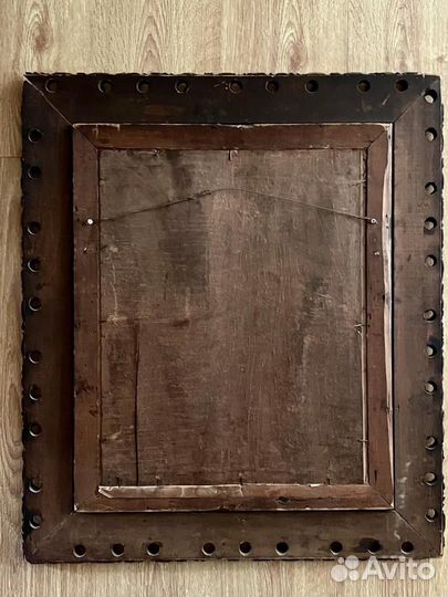 Антикварная икона Старинная литография Редкость