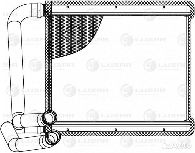 Радиатор отоп. Hyundai Solaris II (17) Luzar LRh