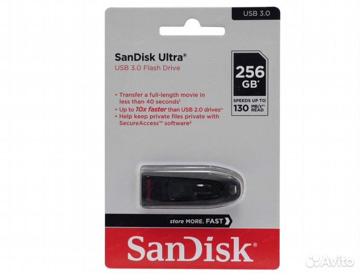 Flash Usb 3.0 SanDisk Cruzer Ultra на 256GB