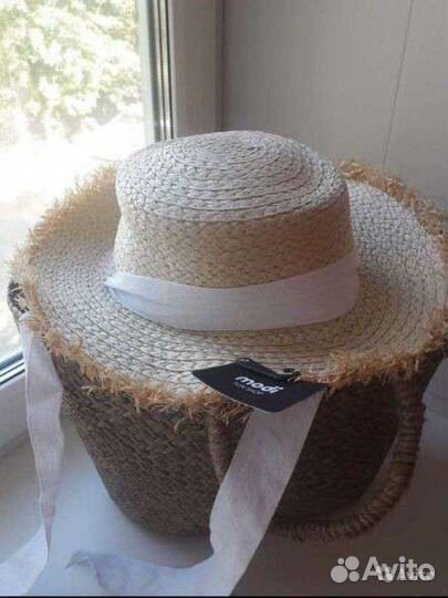 Соломенная пляжная шляпа Modi