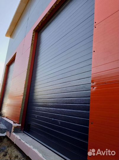 Гаражные секционные ворота с установкой