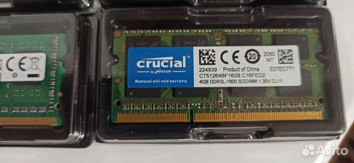 So-dimm ddr3l, ddr3 4Gb, 8Gb для ноутбука