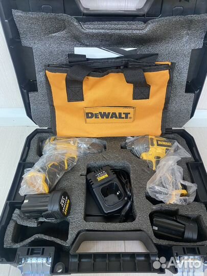 Набор 2в1 Dewalt: Шуруповерт+импакт