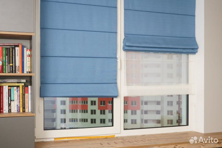 Римские шторы двойные