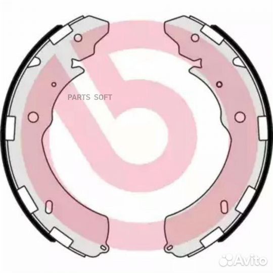 Brembo S54523 S54523 колодки барабанные задние\ Mi