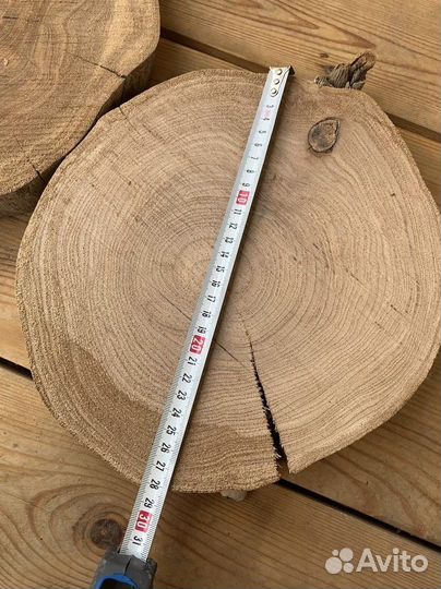 Торцевые спилы дерева ровные