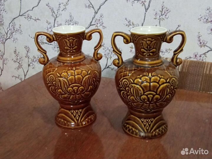 Вазы для цветов СССР 2шт