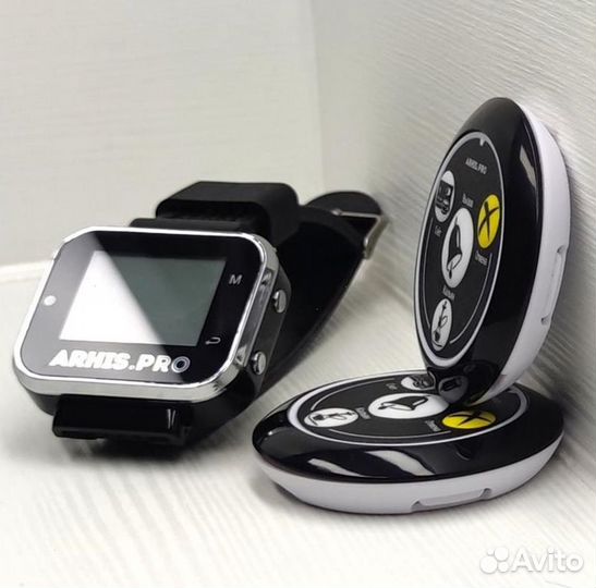 Кнопка вызова официант/кальян с часами-пейджер