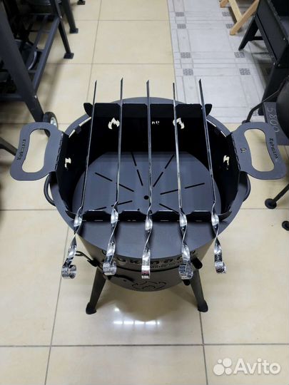 Подставка с шампурами для печи под казан