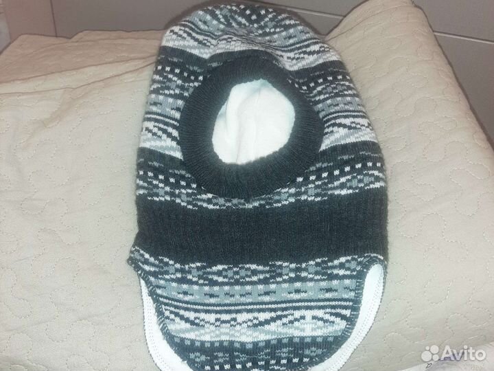 Шапка шлем для мальчика 50 52