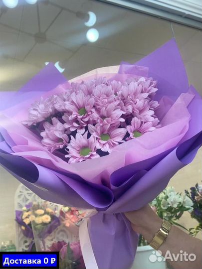 Букеты из хризантем