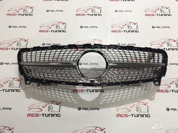 Решетка Mercedes A-class w176 Diamond Silver 15-18