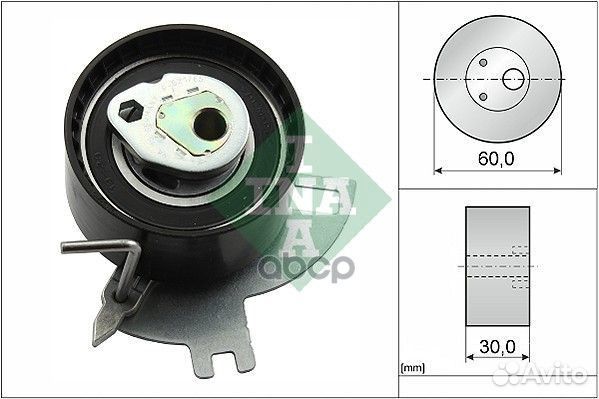 Ролик натяжителя ремня грм 531088510 Ina