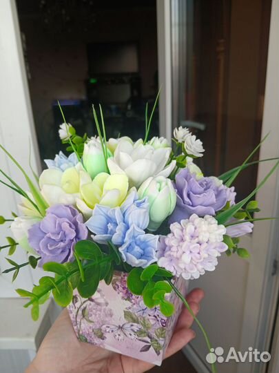 Букет цветов из мыла