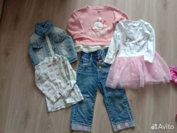 Вещи на девочку 92-98 более 18 вещей