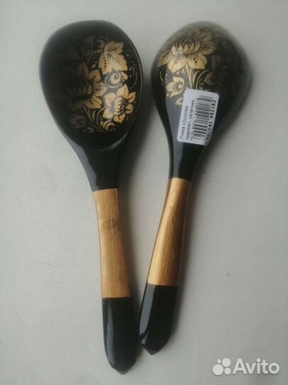 Ложки деревянные хохлома, ручной работы