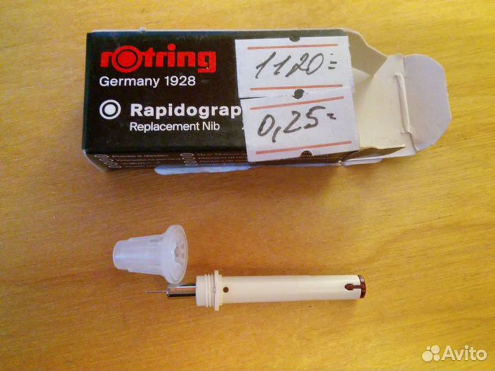 Пишущие элементы для рапидографов Rotring