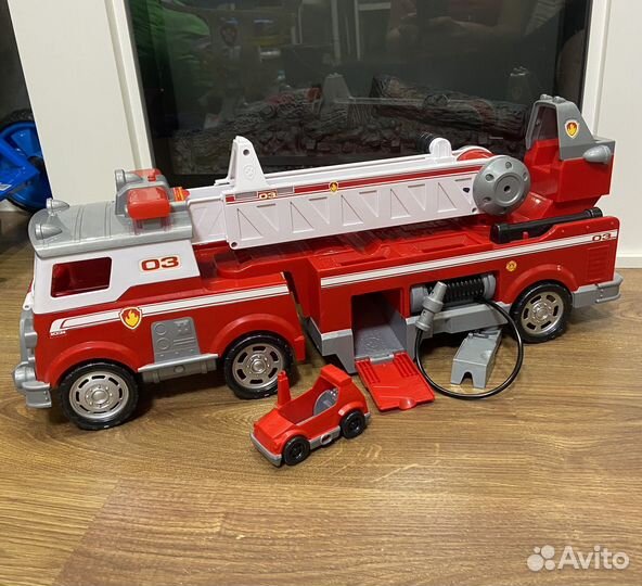 Машина пожарная щенячий патруль и щенки
