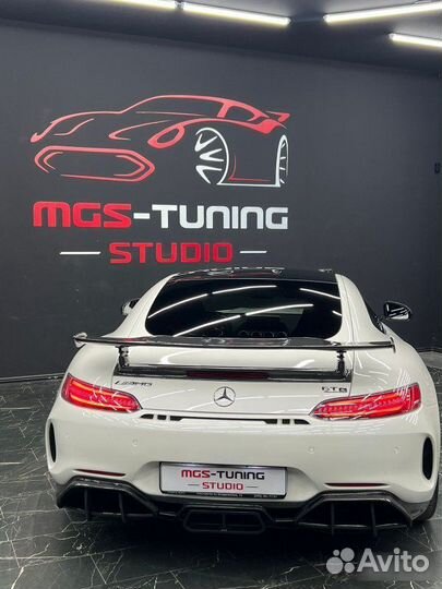 Задний бампер + спойлер стиль GT-R AMG GT C190