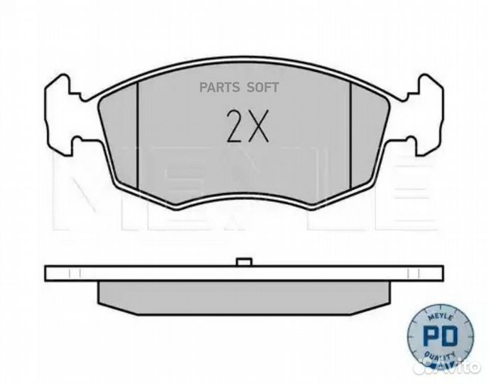 Meyle 0252384218PD Колодки тормозные fiat doblo 00