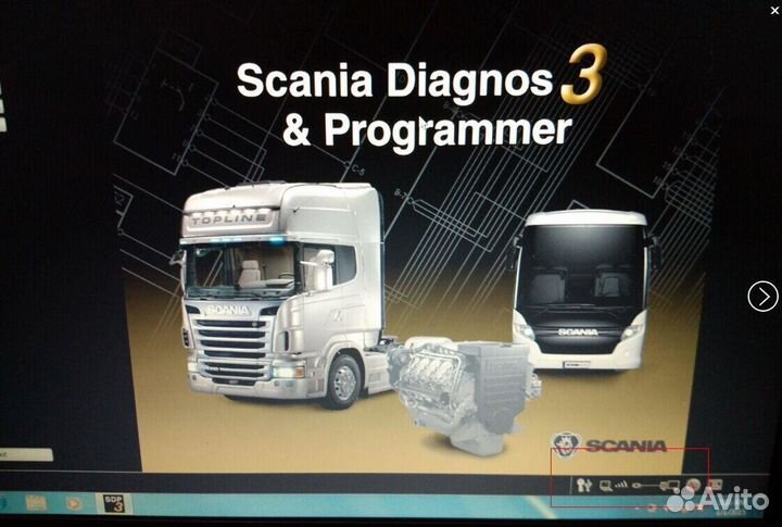 Диагностический сканер scania VCI 3
