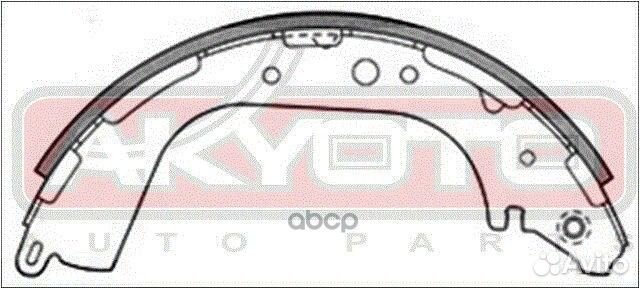 Колодки дисковые AKS1189 akyoto
