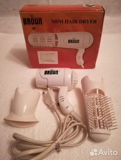 Фен для волос Braun, мини-Фен дорожный