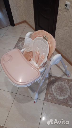 Детский стульчик для кормления happy baby