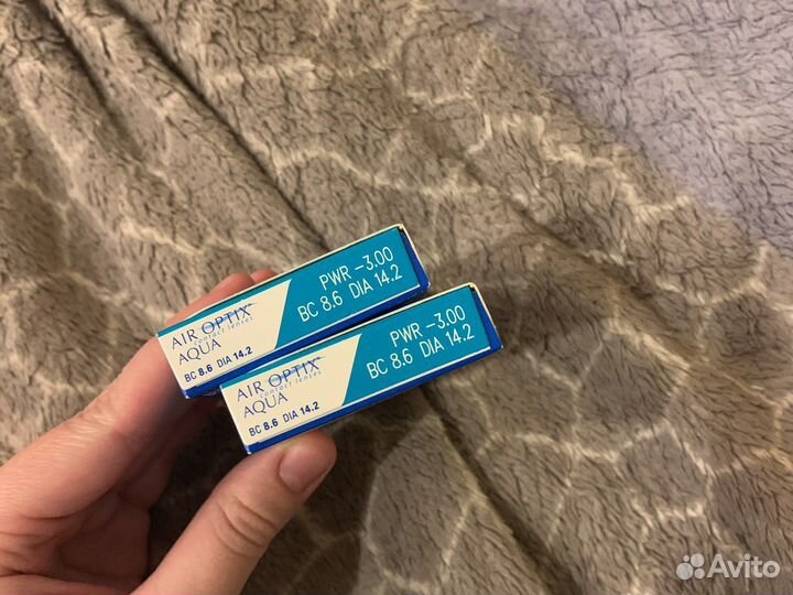 Линзы air optix месячного ношения -3.00