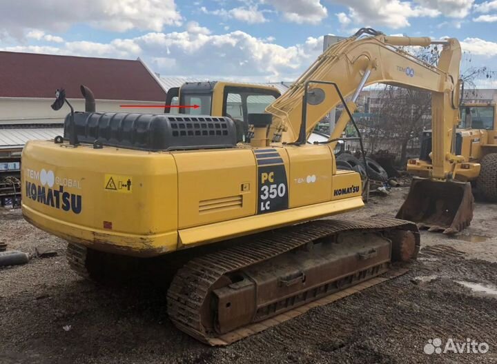 Стекло заднее на экскаватор Komatsu PC350