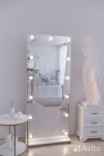 Гримерное зеркало без рамы