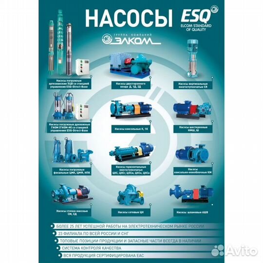 Насос эцв 4-6,5-85