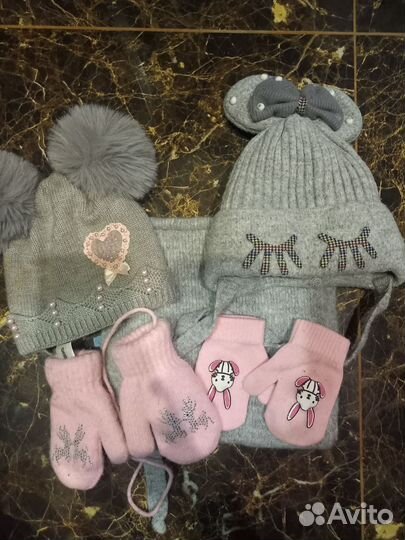 Комплект шапка, шарф