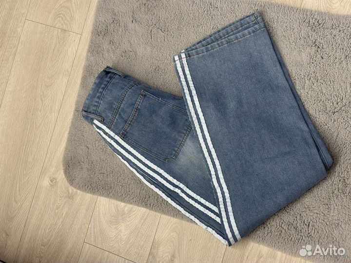 Джинсы Balenciaga x adidas синего цвета