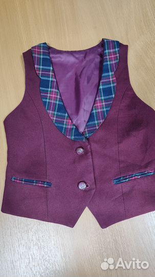 Жилетка для девочки школьная 122-128
