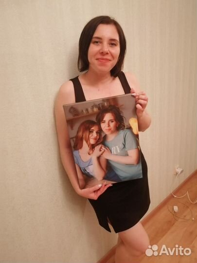 Портрет по фото на холсте в подарок