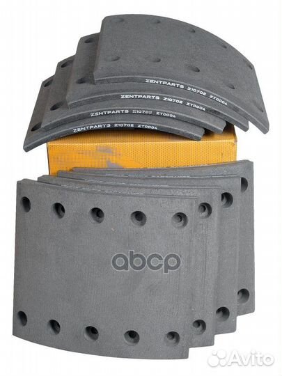 Z10702 накладки торм. 1-рем 19032 18.5-11.8 42
