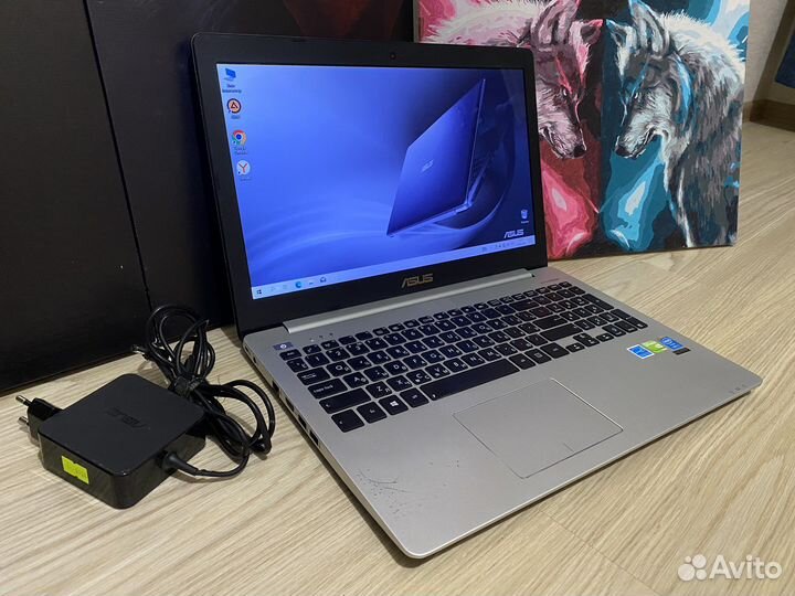 Алюминиевый Ноутбук Asus/SSD/i7/8GB