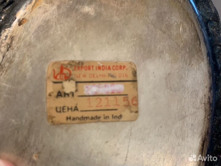 Набор из мельхиора сахарница солонка и перчница